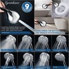 7.5" Dual Rotatable Shower Head with Handheld Combo, 9 Spray