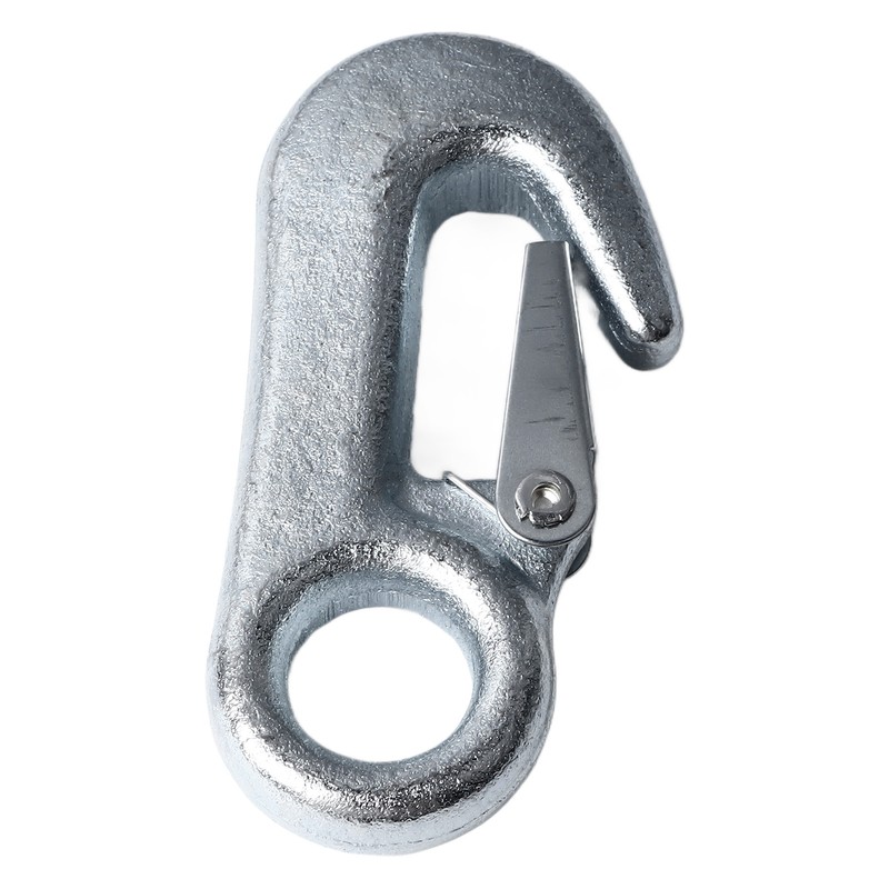 4Pcs Trailer Snap Hook 90mm Iron Tow Hook Safety Chain