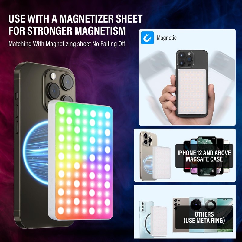 GODOX MA5R Magnetic Full Colour RGB Video Light, 1800 K