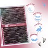 Mayhug Eyelash Extensions, 30 + 40D Individual Eyelashes, 320 Pieces,