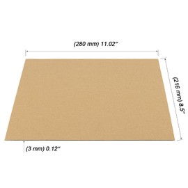 MOUYAT 80 Pack 8.5 x 11 x 1/8 Inch Thick Corrugated Cardboard Sheets, Brown Flat Cardboard Packing Sheets for Crafts, Mailing, Packing, Shipping