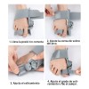 5 Pzas Corrector Y Separadores De Juanete Ajustable Gris Universal