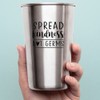 Decal Stickers of Spread Kindness Not Germs (Black) (Set of