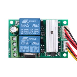 DollaTek 6V 12V 24V DC 3A DC Motor Speed Controller PWM Speed Adjustable Reversible Switch DC Motor Driver Reversing