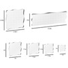 6 Pcs Stamp Blocks with Grid and Grip, Acrylic Clear