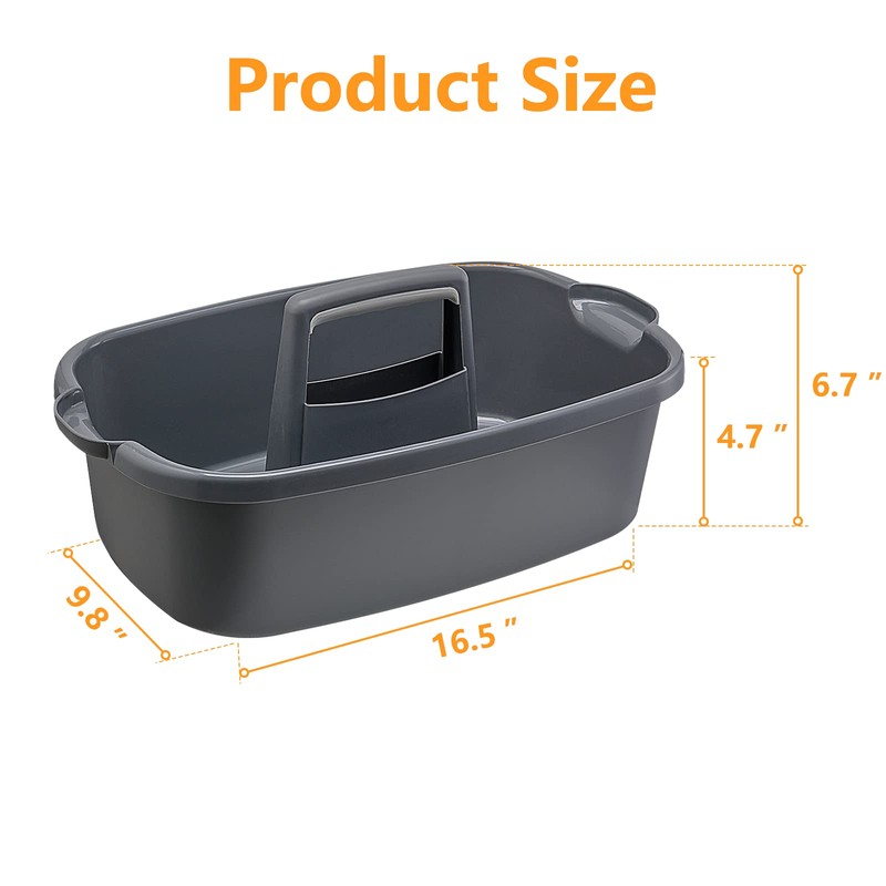 Goderewild Multi-Purpose Plastic Cleaning Caddy with Handle, Shower Caddy Organizer/Storage