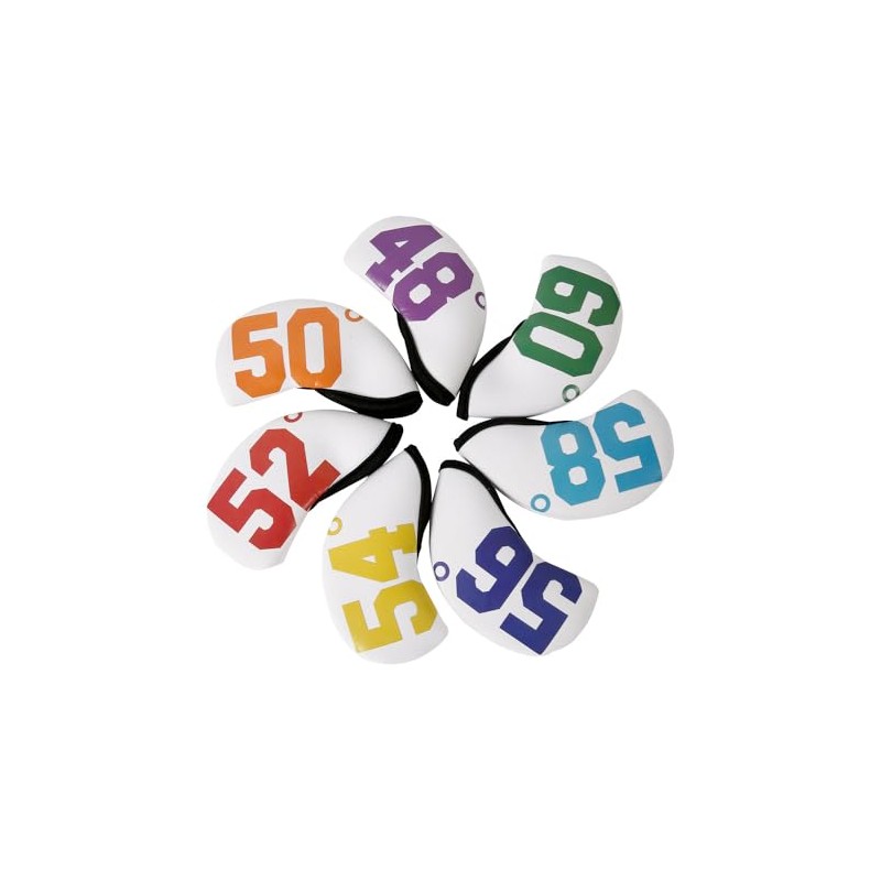 Golf Club Iron Head Covers 7 Piece Set 48 50