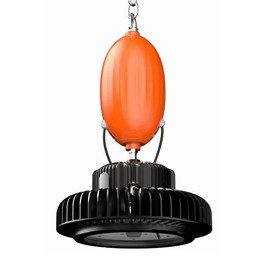 CHIUER 30W LED Light Emergency Backup Battery for 80-300w UFO highbay Fixture Rechargeable >90 Min Emergent Time 0/1-10V dimmable Driver Lamp 100-347VAC Suspended Mount(30W 120-180vDC)