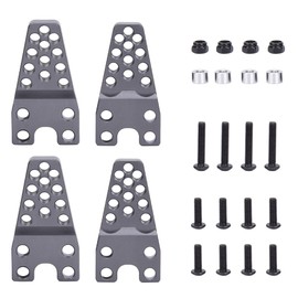 4 Pcs Metal Damper Adjustment Bracket Accessories for Axial SCX10 1/10 Scale RC Crawler CarTitanium color  CA6244