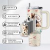 Uibunoo German Shepherd Gifts, 40 Oz Dog Tumbler with Handle