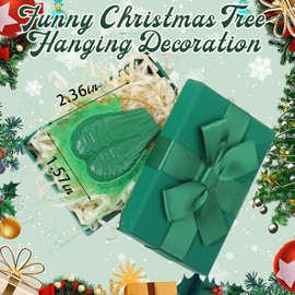 3D Green Christmas Ball Ball Funny Egg Balls Ornaments Christmas Decoration Pendant for Xmas Tree Home Decor Hanging Holiday Adult