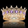JITINX Queen Crown Wedding Rhinestone Heart Crowns and Tiaras for