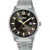 LORUS Men's Analogue Quartz Watch with Titanium Strap, Silver/Blue, Silver/black,