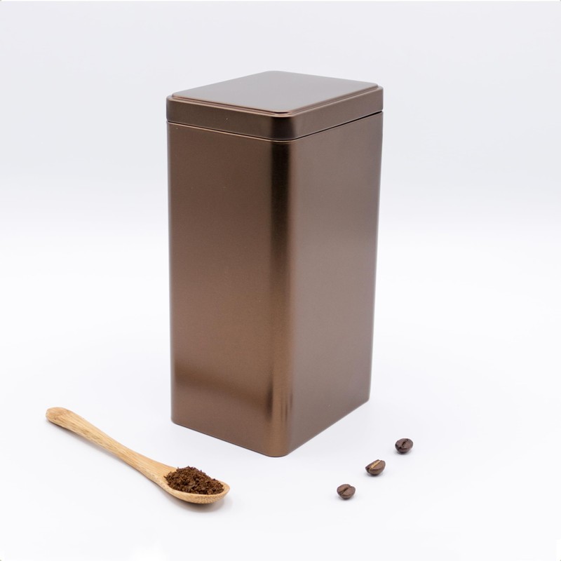 Dosenritter 6 x Square Tea Canisters / Storage Containers with