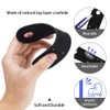 1 pair Roller Skate Toe Guards Protectors Leather Flat Toe