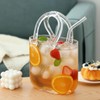 Fixwal Glass Purse Vase for Flowers, Clear Bag Vases with