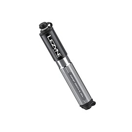 LEZYNE GRIP DRIVE HV Grip Drive Bicycle Hand Pump, High Volume, Silver, Presta / UK Style, Max 90 psi / 6.2 bar, Small Mount, S (7.3 inches (186 mm)