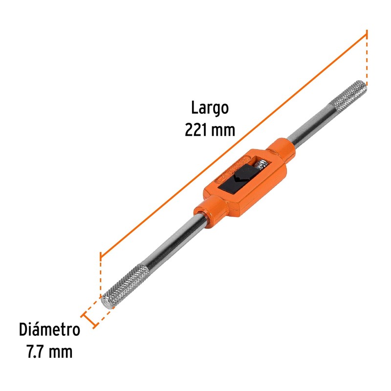 Truper MAN-GA-3/8, Maneral para machuelo tipo garrote 3/8"