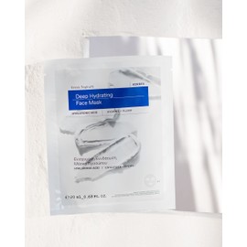 KORRES GREEK YOGHURT Intensive Moisturising Cloth Mask for the Face, Sheet Mask with Instant Cooling Effect, for Radiant Skin, 100% Biodegradable, 20 ml