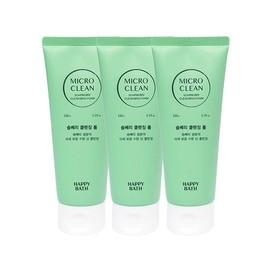 Happy Bath [Happy Bath] Happy Bath Micro Clean Soapberry Cleansing Foam 150g x3 / [해피바스]해피바스 마이크로 클린 솝베리 클렌징폼 150g x3