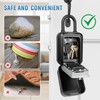 TEUEN Portable Key Lock Box, Waterproof Sturdy Lock Box for