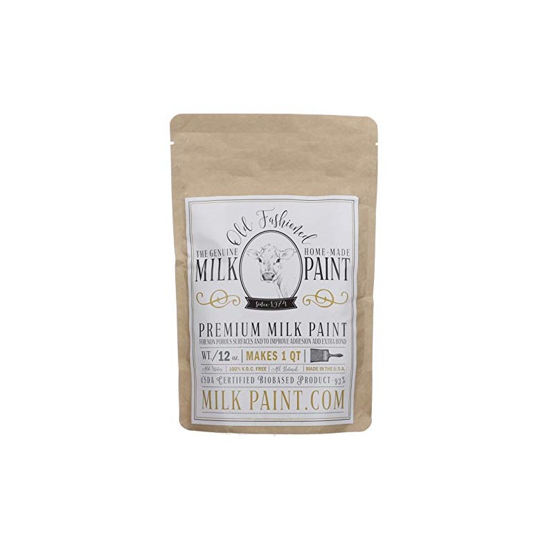 Old Fashioned Milk Paint Non-VOC Powder Paint (Quart, Pitch Black)