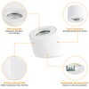 Gleonlux LED Surface-Mounted Spotlight, IP44, White, Dimmable, Surface-Mounted Spotlights, Flat,