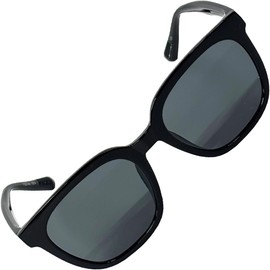 [FashionBerry] シャイニーブラック×スモーク UVカット99% サングラス ウェリントン型 軽量フレーム メンズ レディース おしゃれ 紫外線対策 カジュアル ドライブ アウトドア 夏用 1050578-F-788