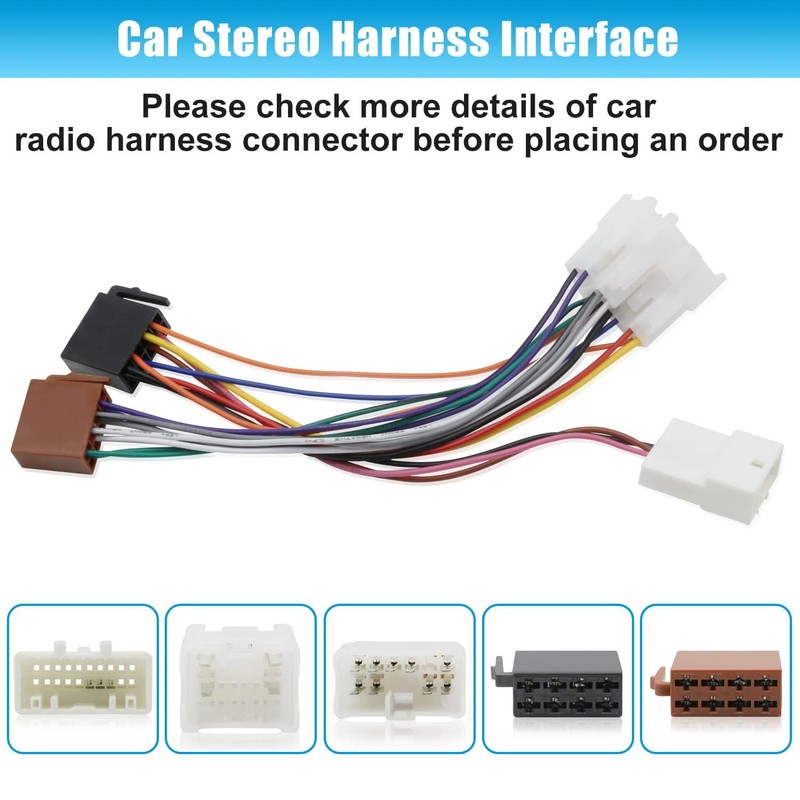 ISO Stereo Radio Adapter Replacement for Toyota Stereo Wiring Harness