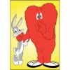 ATA-BOY LOONEY TUNES BUGS & GOSSAMER MAGNET NEW