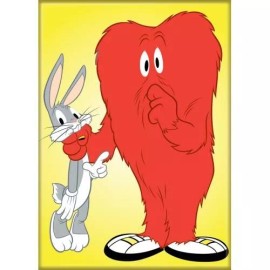 ATA-BOY LOONEY TUNES BUGS & GOSSAMER MAGNET NEW
