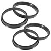 X AUTOHAUX 4 Pieces Plastic Centring Rings Spacer Rings for