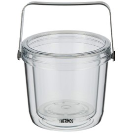THERMOS(サーモス) 二重アイスペール クリアー TPE-1300 本体:飽和ポリエステル樹脂 ハンドル:ステンレス鋼 中国 PAIBZ01