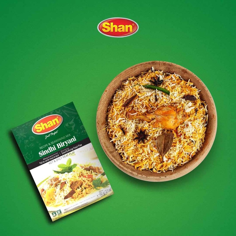 Shan Sindhi Biryani Recipe and Seasoning Mix 2.11 oz (60g)