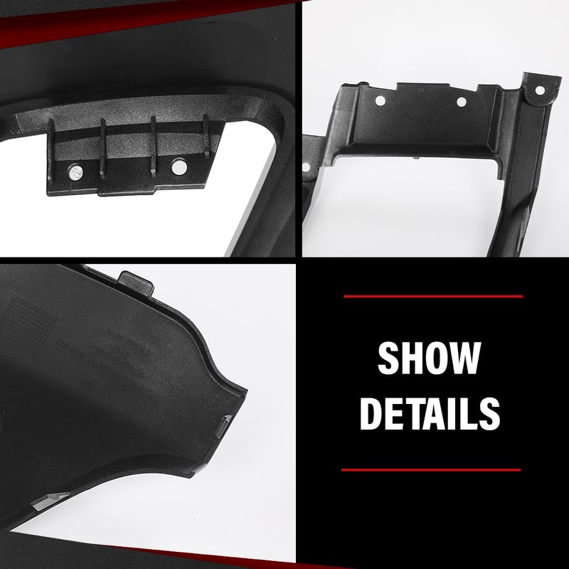 CROSSDESIGN Rear Bumper Tow Eye Cover Trim Exhaust Tip Compatible