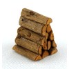 Dollhouse Miniature Set of Fireplace Logs