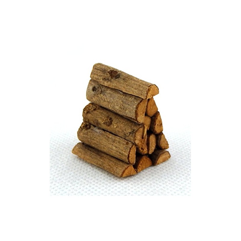 Dollhouse Miniature Set of Fireplace Logs