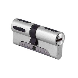 IFAM WX1000 Lock Cylinder 30 x 30 Nickel, Outer Door Cylinder, Profile Cylinder High Security, European Profile, Cylinder Lock, Shatter Protection, Drill Protection, Bump Protection, Includes 5 Keys