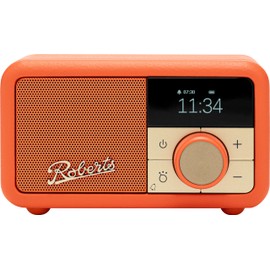 Roberts PETITE2 FM/DAB/DAB+ Portable Radio, Bluetooth, Alarm, Pop Orange