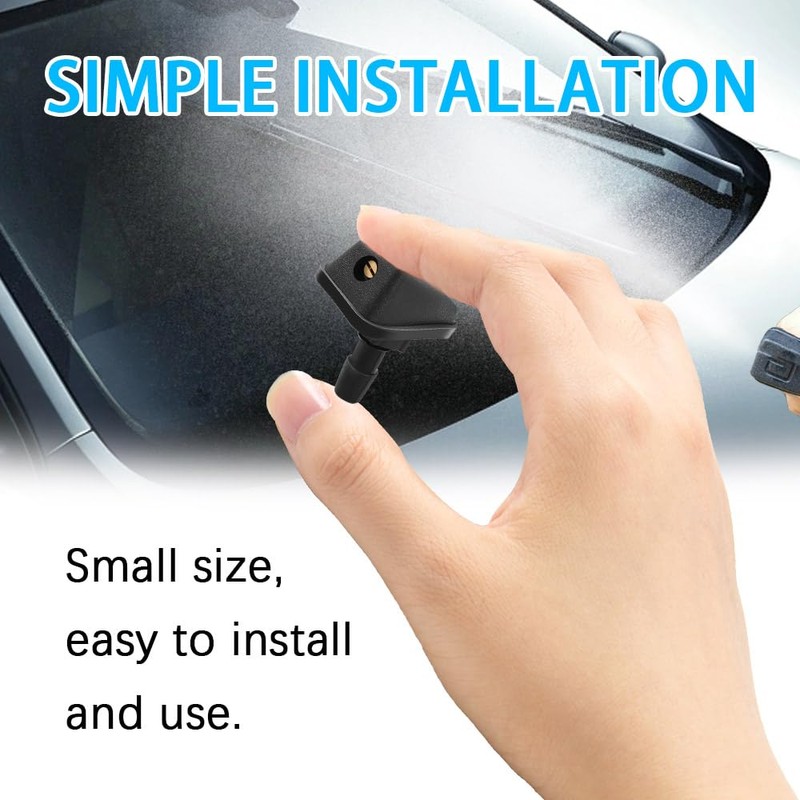 2PCS Front Windshield Washer Nozzles, Car Wash Spray Nozzle, Windshield