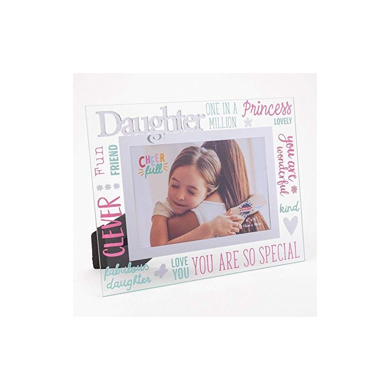 Widdop & Co. 3D Words Glass Photo Frame 6 x