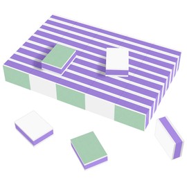 CGBE Nail Buffer Block and Shine Kit, 50 Count Mini Nail Buffer for Polishing Smooth and Shiny Natural Nails Fingernail Mini Buffer Nail File Smoother Buffer Block 1000/4000 Grit, Purple