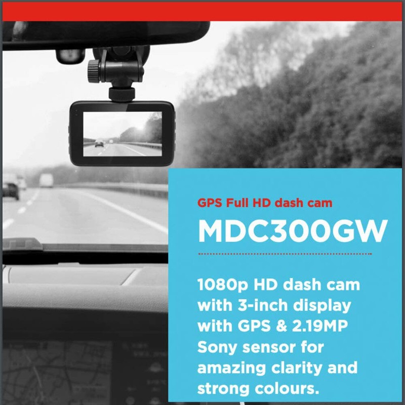 Motorola MDC300GW HD WiFi Dashcam with GPS