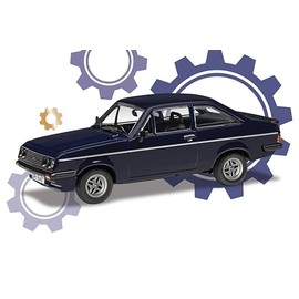 Corgi Diecast Model Cars - VA14909 Ford Escort Mk2 RS2000 - Richard Hammond’s The Smallest Cog - Classic Car Collectible for Men & Women - Die Cast Models for Boys, Gift for Car Enthusiasts