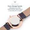 Wristology Numbers Womens Nurse Watch Leather Strap in Rose Gold