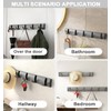 Coat Rack Wall Mounted with 3 Retractable Hooks, Heavy Duty
