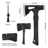 10.5 inch Survival Camp Axe, Camping Hatchet/Hammer Tool with Sheath