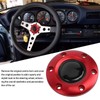 Improved Grip and Comfort Steering Wheel Center Cap with Modern