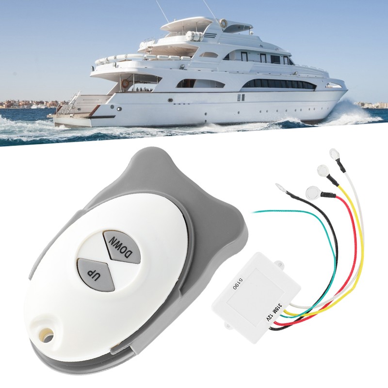 12V Anchor Windlass Wireless Switch Receiver Waterproof Sail Trim Controller