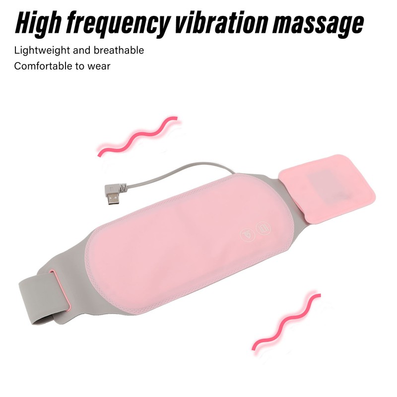 Electric Heated Waist Belt Hot Compress 3 Levels Heating USB